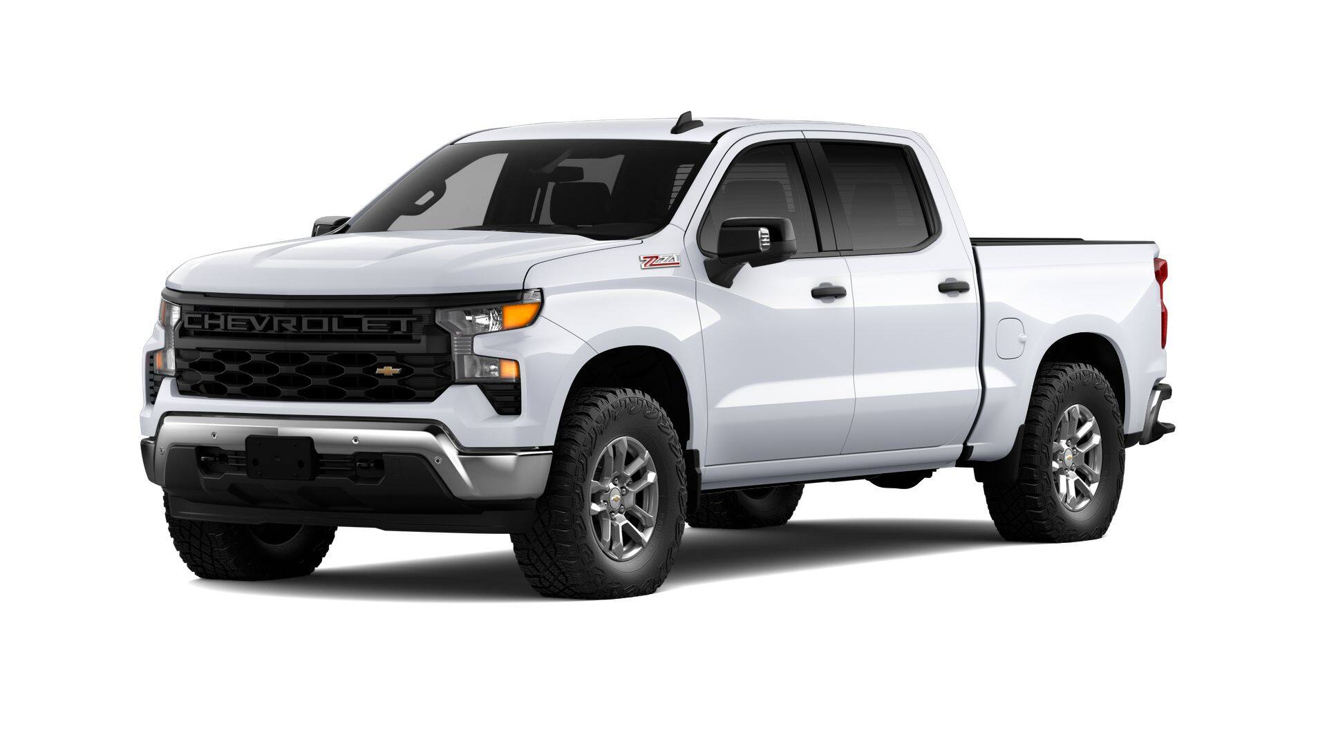 2026 Chevrolet Silverado 1500 WT in Summit White — front three-quarter view