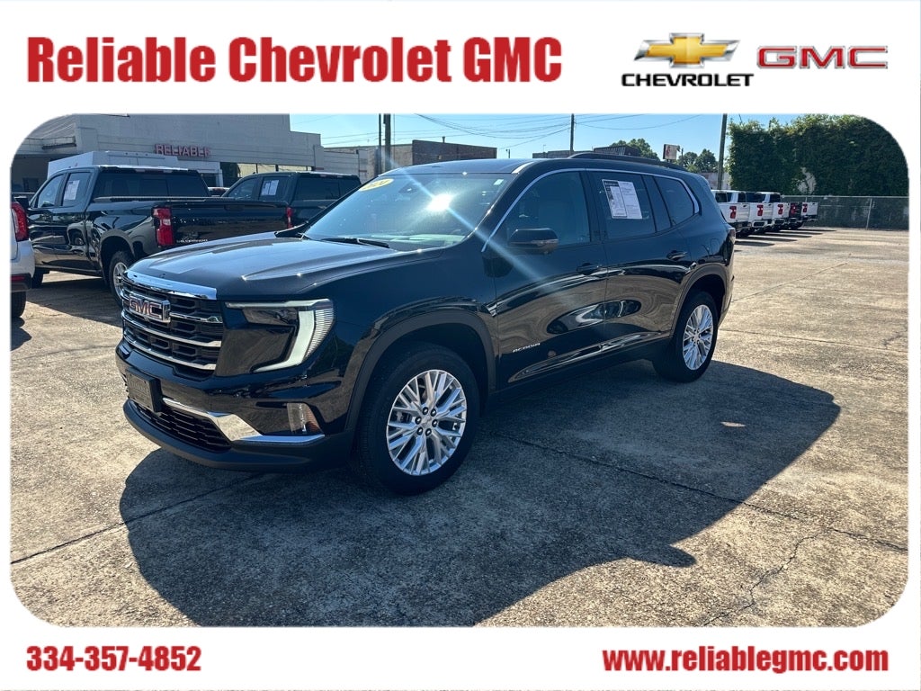 2024 GMC Acadia Elevation in Ebony Twilight Metallic — front three-quarter view