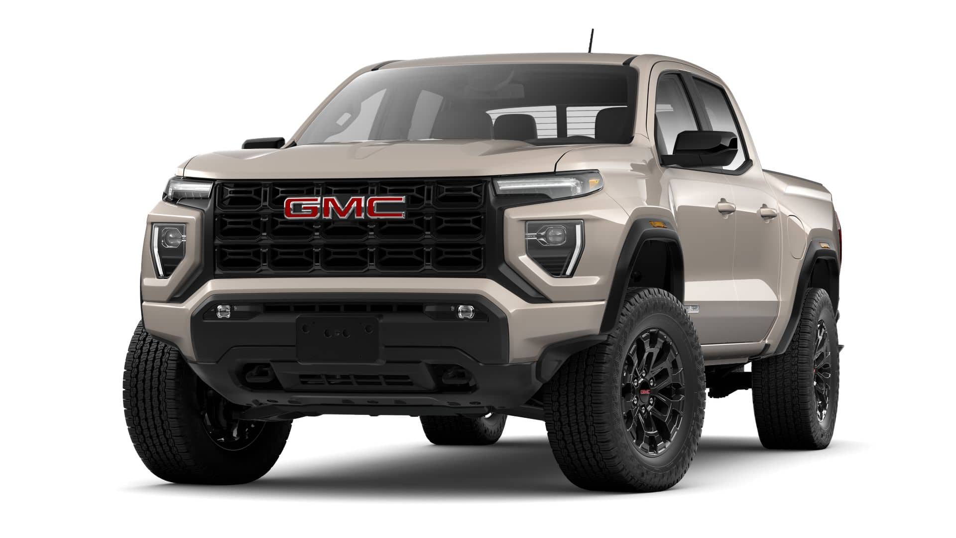 2026 GMC Canyon Elevation in Coastal Dune — front three-quarter view