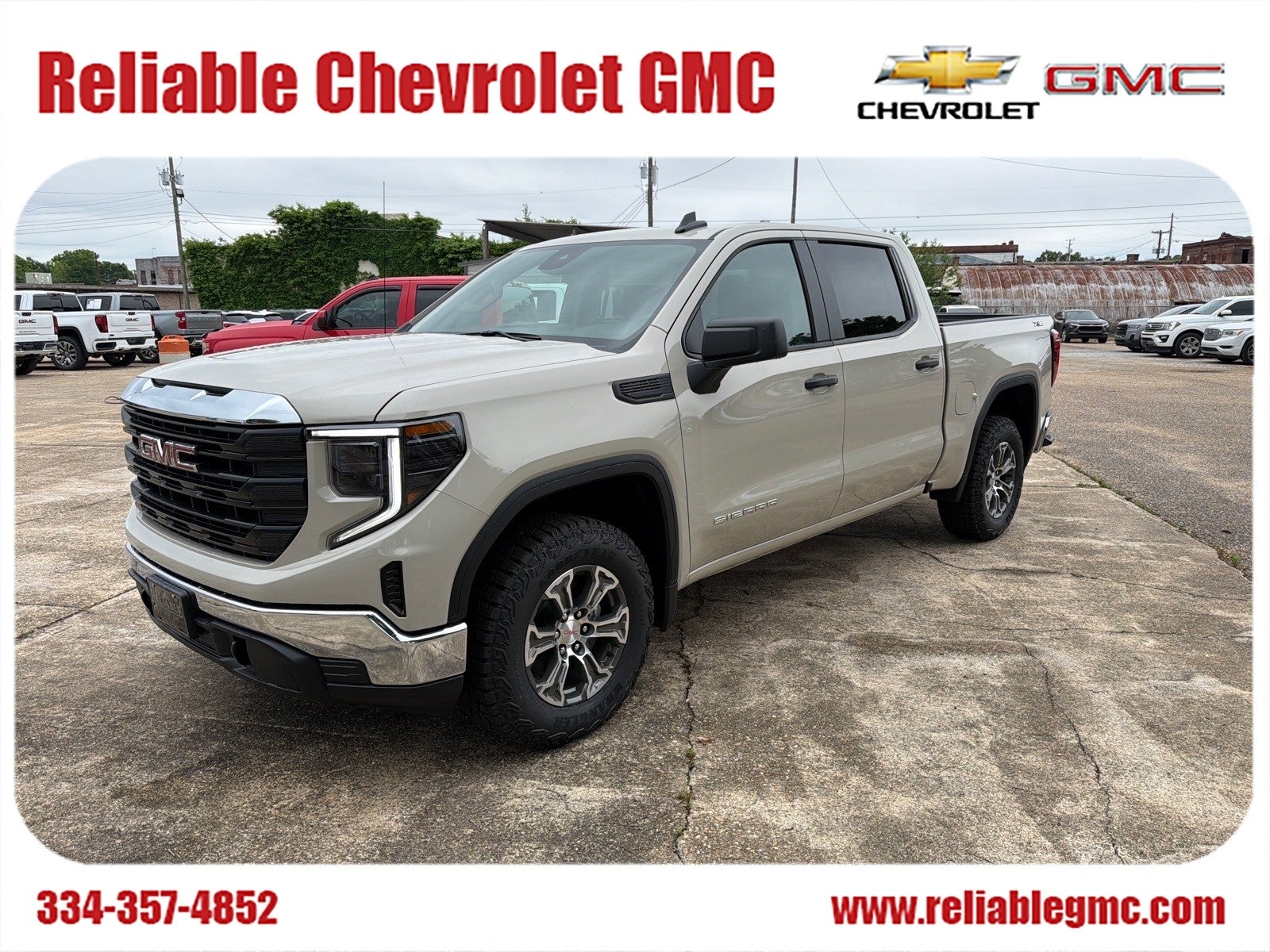 2026 GMC Sierra 1500 Pro in Coastal Dune — front three-quarter view